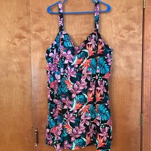 Swim 365 floral swimsuit dress. Size 32W.